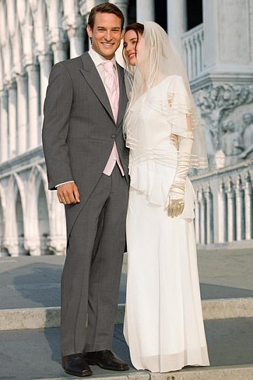 Svatební oblek Žaket šedý