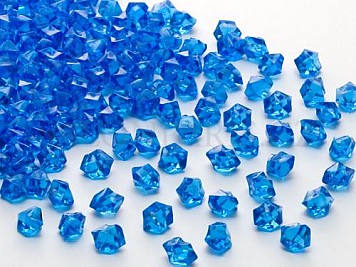 Krystaly dekorační malé tmavě modré