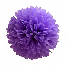 Pom Poms koule - 30 cm fialová