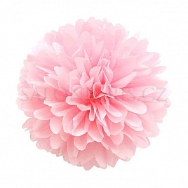 Pom Poms koule - 45 cm růžová světlá