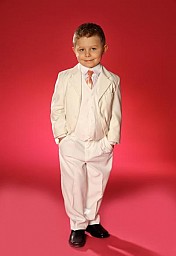 Chlapecký oblek bílý