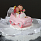 Figurky na dort - Novomanželé v autíčku